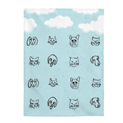 It's Raining Cats and Dogs Plush Blanket
