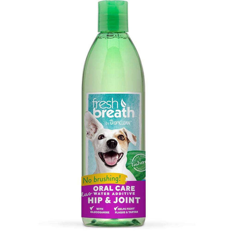 Tropiclean Fresh Breath Oral Care Water Additive Plus Hip & Joint
