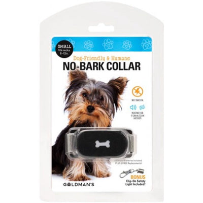 Goldman's No-Bark Training Dog Collar Friendly and Humane - Size Small